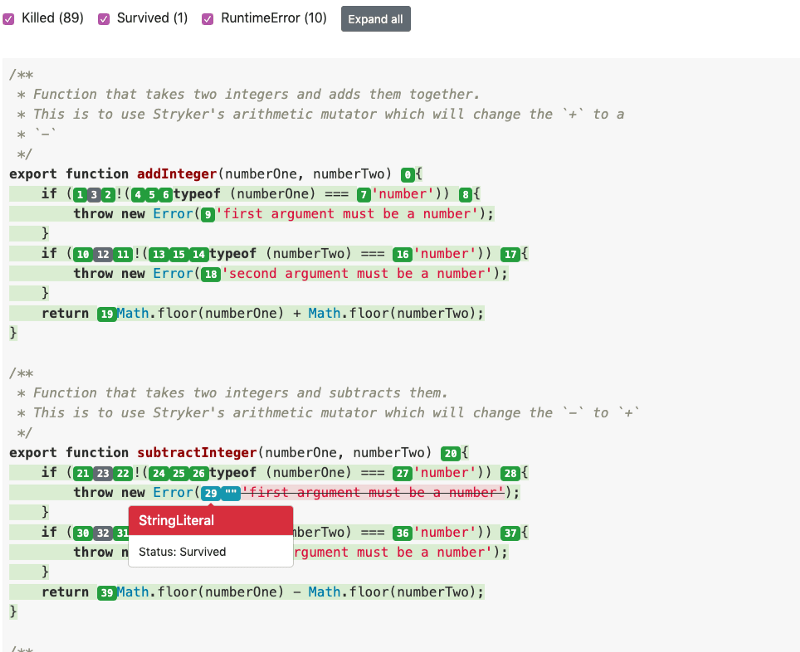 styker html report