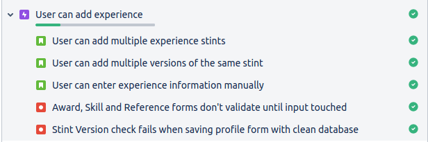 jira roadmap feature to track progres